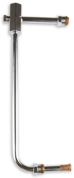 HOLLEY 5/8-18 inverted flare inlet. 9.25" center to center. Chrome Fuel Line For Holley Model 4150 Carburettor HO34-150 Autofit