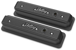 HOLLEY Black Center Bolt Suit SB Chev Vintage Series Fined Valve Covers HO241-247 Autofit