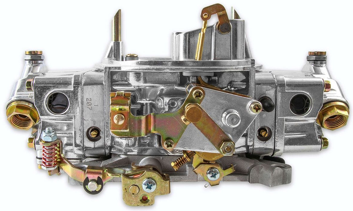 HOLLEY Mechanical Secondaries. Manual Choke. 4150 Series 650 CFM 4-Barrel Street/Strip Carburettor - Shiny Finish HO0-4777S Autofit