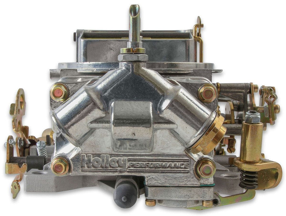 HOLLEY Mechanical Secondaries. Manual Choke 750 CFM 4-Barrel Blower Carburettor - Shiny Finish HO0-80573S Autofit