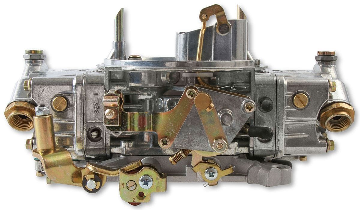 HOLLEY Mechanical Secondaries. Manual Choke 750 CFM 4-Barrel Blower Carburettor - Shiny Finish HO0-80573S Autofit