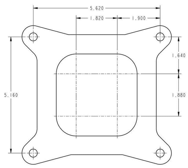 HOLLEY Mechanical Secondaries. No Choke. 4150 Series 950 CFM 4-Barrel Carburettor HO0-80577S Autofit