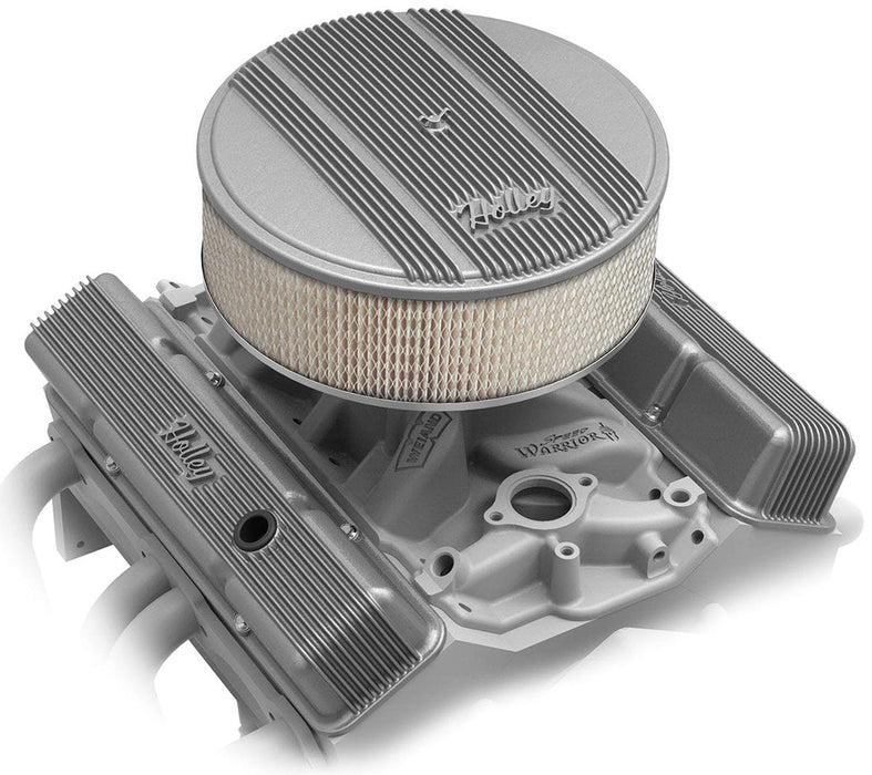 HOLLEY Natural Finish Suit SB Chev Vintage Series Fined Valve Covers HO241-240 Autofit