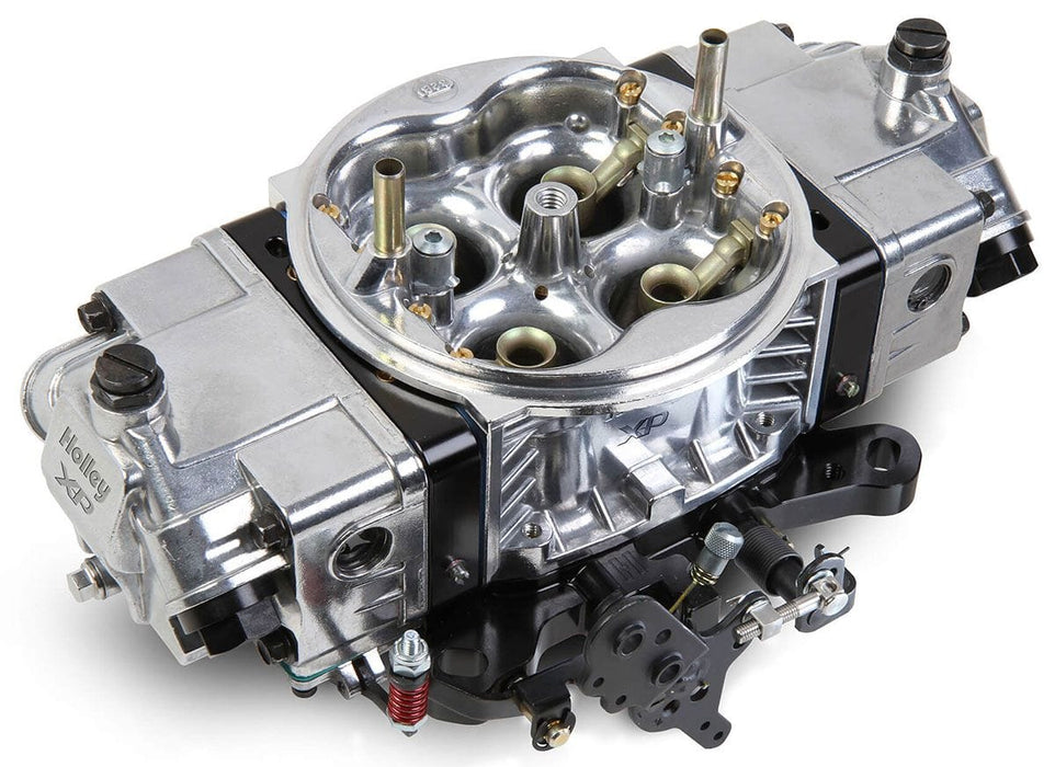 HOLLEY Shiny Aluminium with Black Billet Metering Blocks & Base Plates 750cfm Ultra XP Aluminium Carburettor HO0-80803BKX Autofit
