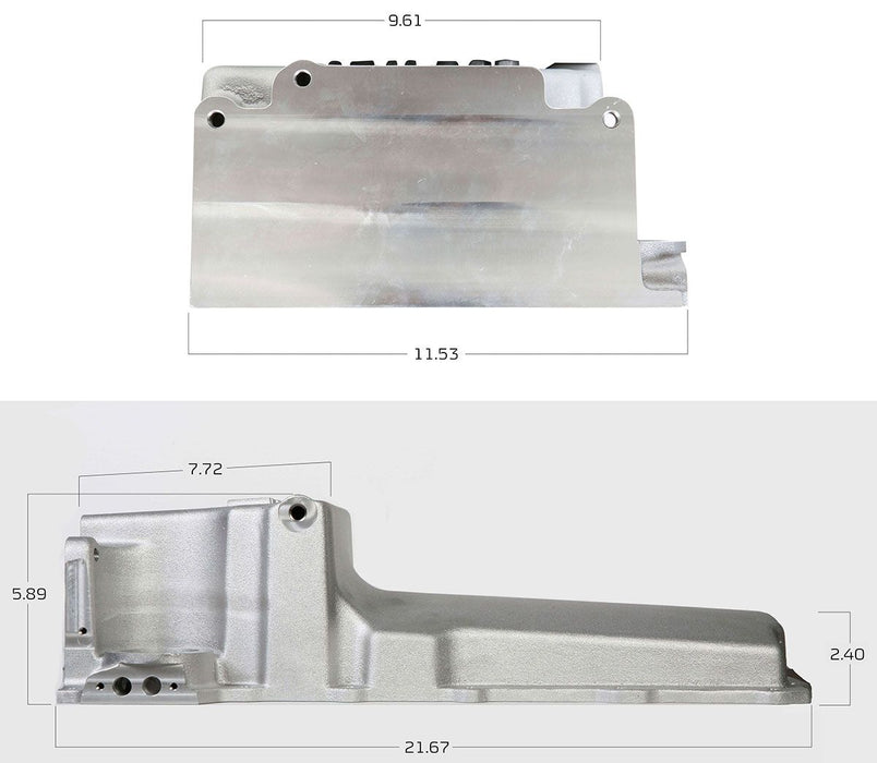 HOLLEY Suit 1955-87 GM/Muscle Car/Classic Car/Trucks, Rear Pick Up Holley GM LS Retro-fit Oil Pan HO302-1 Autofit