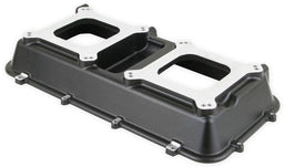 HOLLEY Suit Dual 4150 & 4500 Carburettor Mounting Hi-Ram Intake Plenum Top Only - Black HO300-207BK Autofit