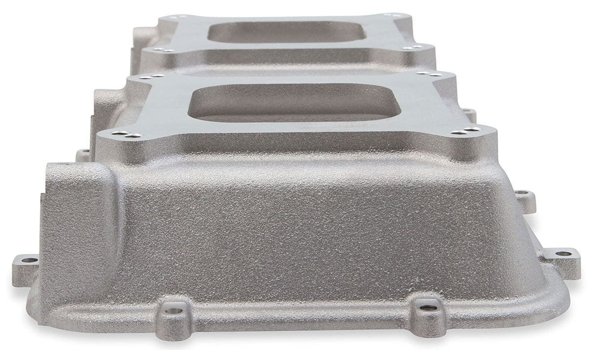 HOLLEY Suit Dual 4150 & 4500 Carburettor Mounting Hi-Ram Intake Plenum Top Only - Natural Finish HO300-207 Autofit