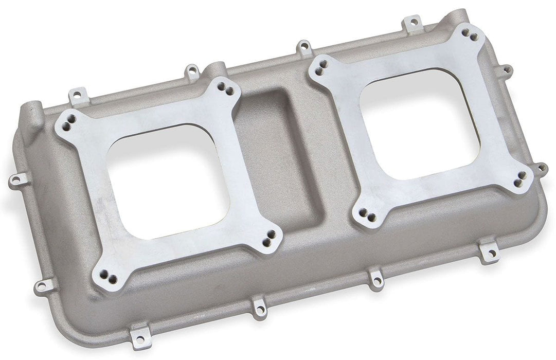 HOLLEY Suit Dual 4150 & 4500 Carburettor Mounting Hi-Ram Intake Plenum Top Only - Natural Finish HO300-207 Autofit