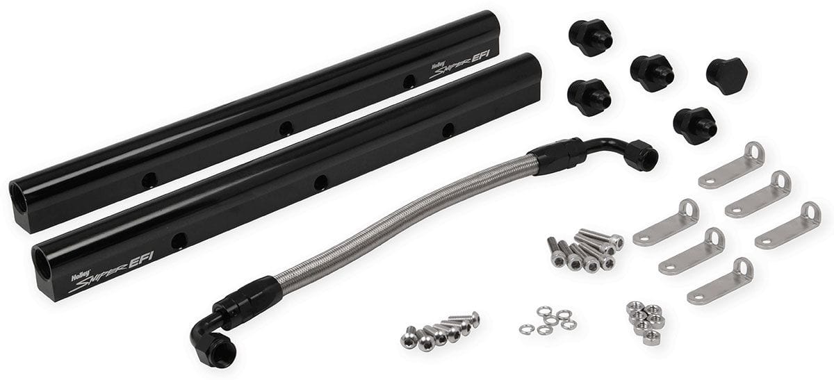 Holley Suit LS3/L92 With Fuel Rail Kit, Suit 102mm Throttle Body Fabricated Sniper EFI Low-Profile Intake Manifold HO822112 Autofit