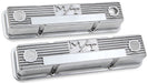 HOLLEY Suit SB Chev Finned Aluminium M/T Valve Covers - Polished HO241-82 Autofit
