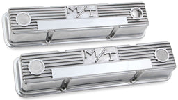 HOLLEY Suit SB Chev Finned Aluminium M/T Valve Covers - Polished HO241-82 Autofit
