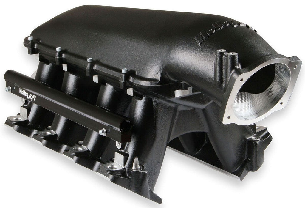 HOLLEY Suit Single GM LS 102mm Throttle Bod LS1/LS2/LS6 Hi-Ram Intake Manifold - Black HO300-123BK Autofit