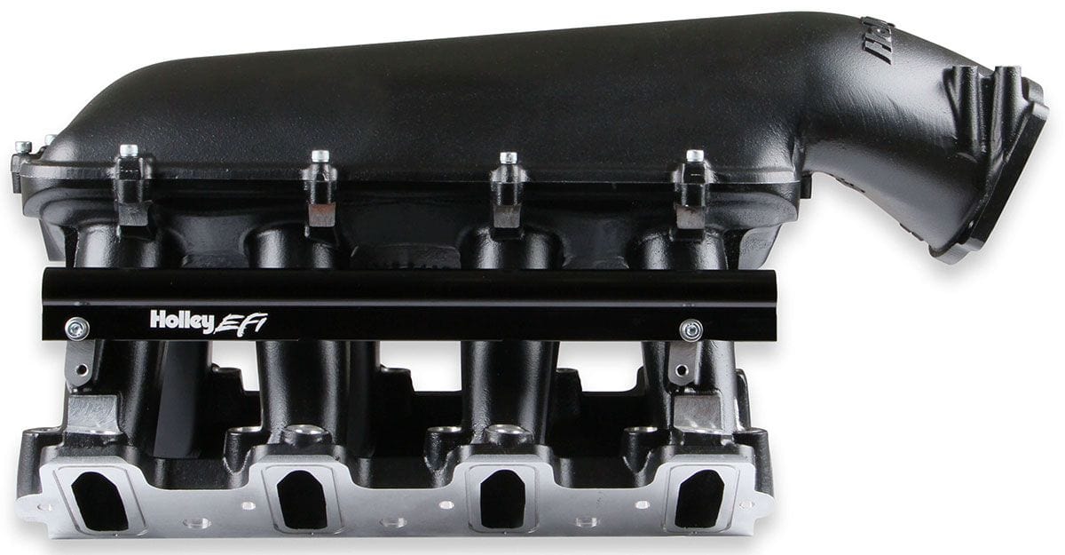HOLLEY Suit Single GM LS 102mm Throttle Bod LS1/LS2/LS6 Hi-Ram Intake Manifold - Black HO300-123BK Autofit