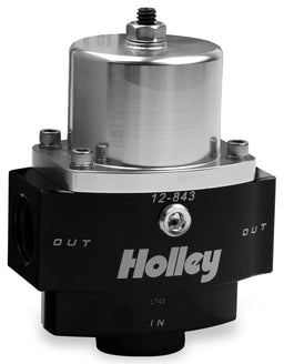 HOLLEY Two Port Adjustable from 4.5 to 9 psi HP Billet Carbureted Fuel Pressure Regulator HO12-843 Autofit