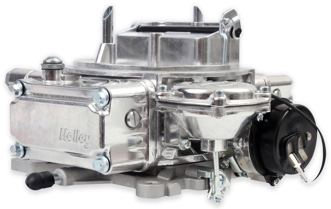 HOLLEY Vacuum Secondary. Electric Choke, 4160 Series 600 CFM 4-Barrel Street Carburettor - Shiny Finish HO0-80457S Autofit