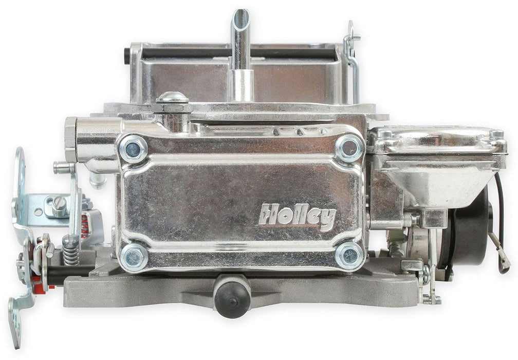HOLLEY Vacuum Secondary. Electric Choke, 4160 Series 600 CFM 4-Barrel Street Carburettor - Shiny Finish HO0-80457S Autofit