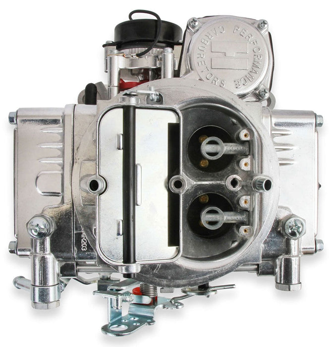 HOLLEY Vacuum Secondary. Electric Choke, 4160 Series 600 CFM 4-Barrel Street Carburettor - Shiny Finish HO0-80457S Autofit