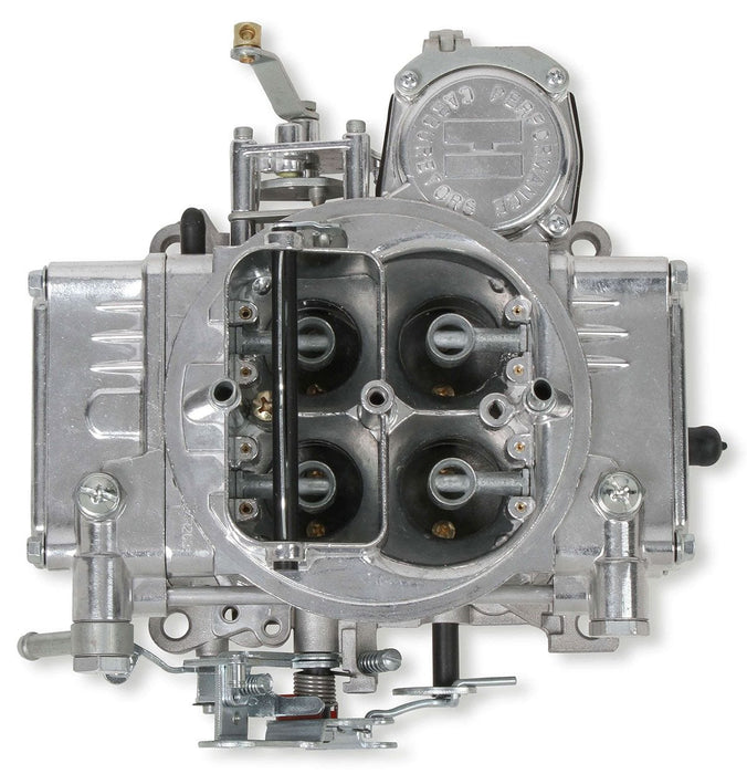 HOLLEY Vacuum Secondary. Manual Choke. 600 CFM 4-Barrel Street Carburettor (Silver) HO0-1850S Autofit