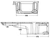 HOLLEY Xtra Front Clearnace Pan, Suit 1955-87 GM/Muscle Car/Classic Car/Truc Holley GM LS Retro-fit Oil Pan HO302-2 Autofit