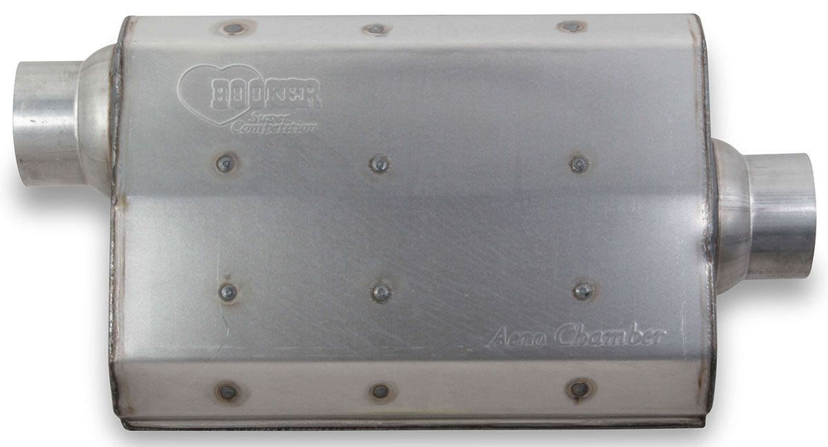 HOOKER 2-1/2" with Offset Inlet and Centre Outlet Aero Chamber Muffler HK21502 Autofit