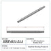 HRP 21.5" L X 1-1/8" O.D X 5/8" Polished Aluminium Radius / Swedge Rod HRP-4311-21.5 Autofit