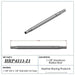 HRP 21" L X 1-1/8" O.D X 5/8" Polished Aluminium Radius / Swedge Rod HRP-4311-21 Autofit
