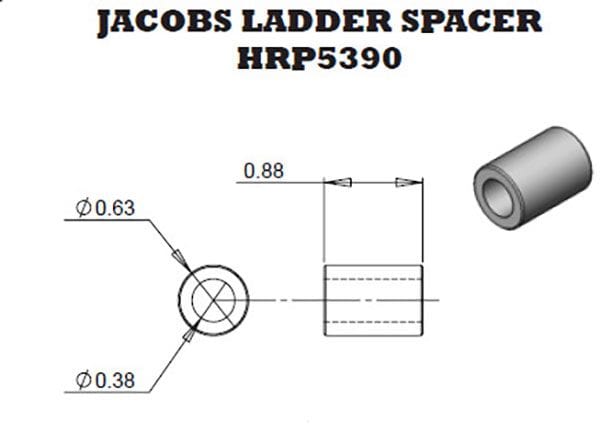 HRP Suit Jacobs Ladder Aluminium Spacer HRP-5390 Autofit