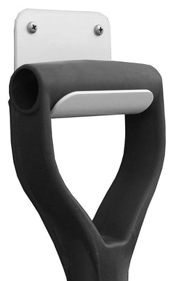 HRP Wall Mount, Powder Coated White Shovel Holder HRP-6391 Autofit