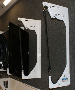 HRP White Powder Coat Adjustable Wall Mount Nose Wing Bracket HRP-6556WHT Autofit