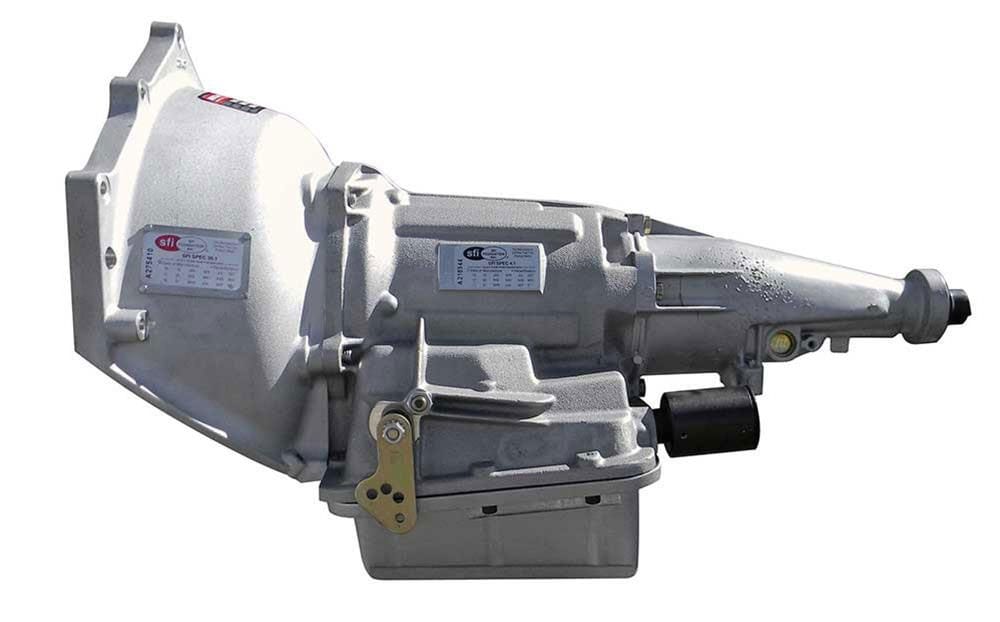 HUGHES GM Powerglide Full Manual, Tranbrake, 1.80 Ratio 30 Spline, SFI Case, Pro-Glide Competition Transmission HT28-3-80B2A Autofit