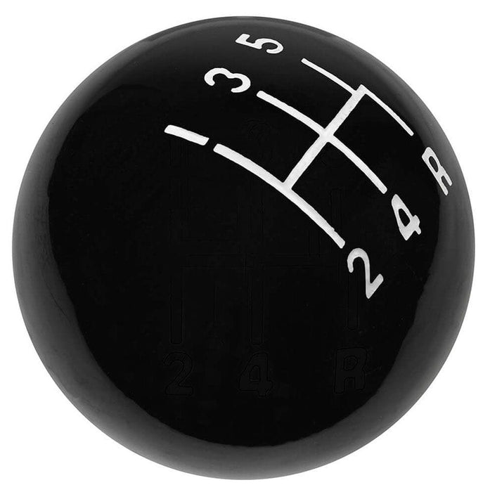 HURST 5 Speed, Black High Gloss, 3/8"-16 Thread Size Classic Shifter Knob HU1630108 Autofit