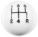 HURST 5 Speed, White High Gloss, 3/8"-16 Thread Size Classic Shifter Knob HU1630008 Autofit