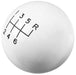 HURST 6 Speed, White High Gloss, 3/8"-16 Thread Size Classic Shifter Knob HU1630040 Autofit