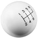 HURST 6 Speed, White High Gloss, 3/8"-16 Thread Size Classic Shifter Knob HU1630040 Autofit