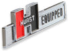 HURST Based On Original HURST Blueprints, ABS Plastic, 5-1/4"x1-1/4" Hurst Equipped Emblem HU1361000 Autofit