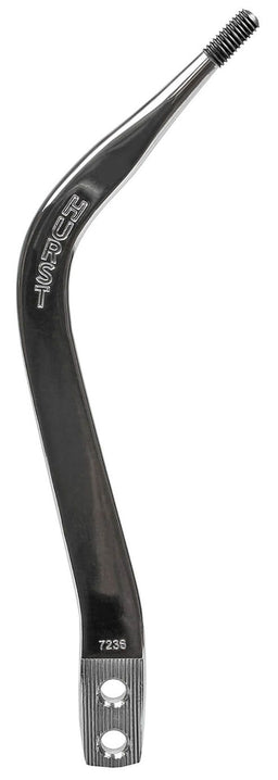 HURST Chrome Double bend 11.12" Length, 3/8" Thread Replacement Shifter Stick HU5387236 Autofit