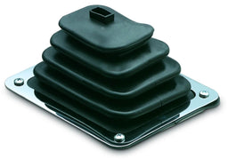 HURST Complete With Chrome Trim Plate & Mounting Hardware, 5-1/4" x 6-1/2" Indy Shifter Boot & Plate HU1148429 Autofit