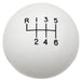 HURST Suit Ford Mustang 2015-2017. M12x1.25 Threads 6-Speed White Manual Shift Knob HU1630225 Autofit