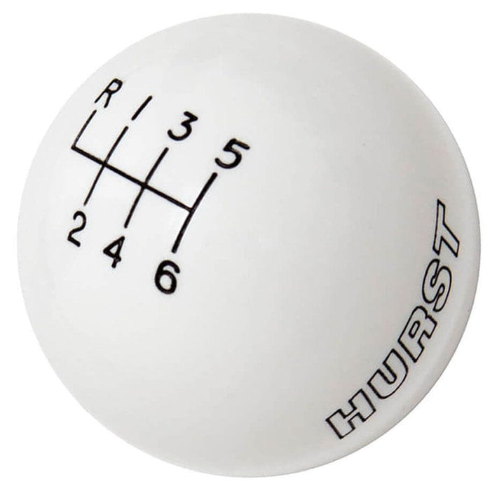 HURST Suit Ford Mustang 2015-2017. M12x1.25 Threads 6-Speed White Manual Shift Knob HU1630225 Autofit