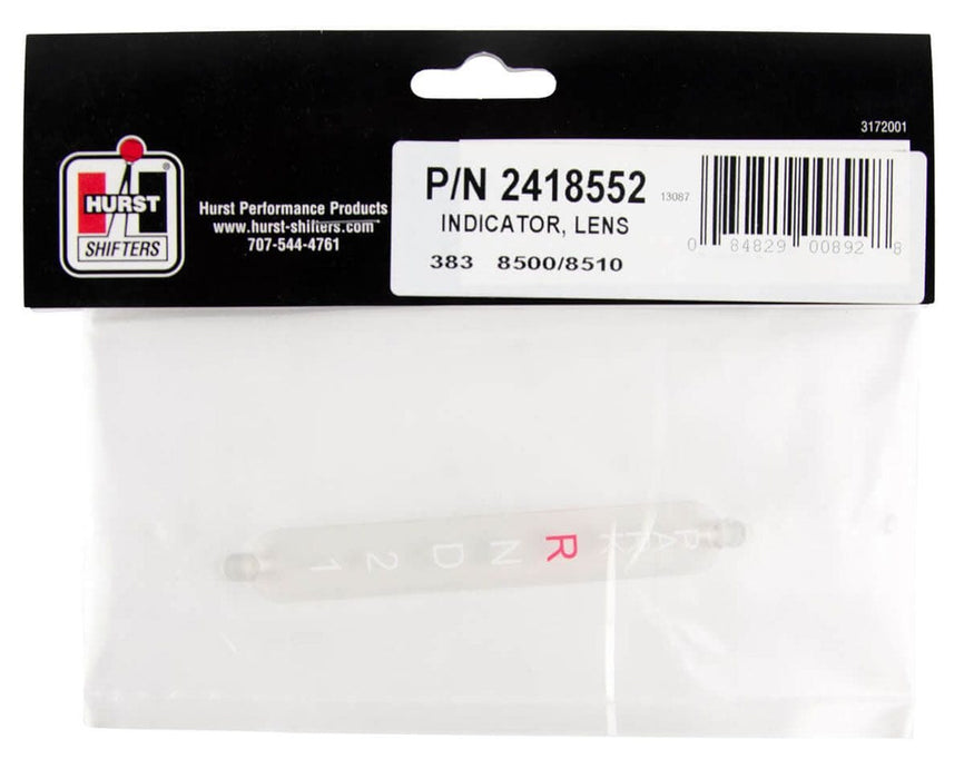 HURST Suit Pro-Matic & V-Matic 2 3-Speed Gear Indicator Lens Cover HU2418552 Autofit