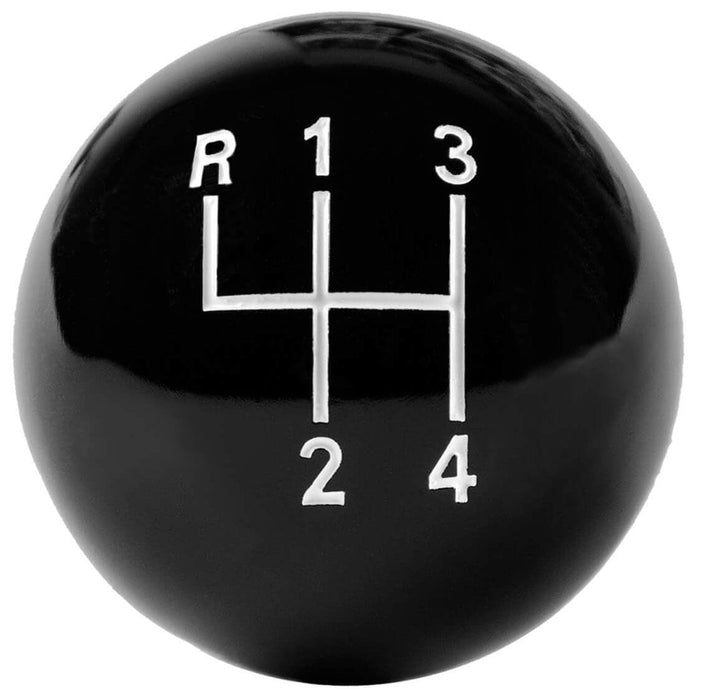 HURST With 3/8" Thread 4-Speed Black Manual Shift Knob HU1637627 Autofit