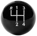 HURST With 3/8" Thread 4-Speed Black Manual Shift Knob HU1637627 Autofit