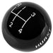 HURST With 3/8" Thread 4-Speed Black Manual Shift Knob HU1637627 Autofit