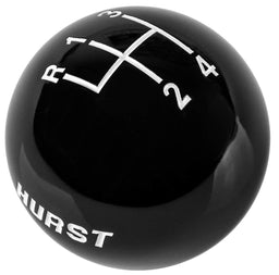HURST With 3/8" Thread 4-Speed Black Manual Shift Knob HU1637627 Autofit