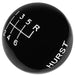 HURST With 3/8" Thread 6-Speed Black Manual Shift Knob HU1631040 Autofit