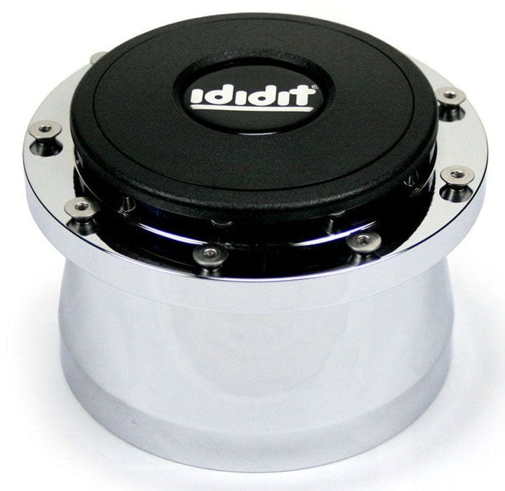 IDIDIT Brushed ALuminium Finish 9-Bolt Steering Wheel Adapter with Horn ID2201310030 Autofit