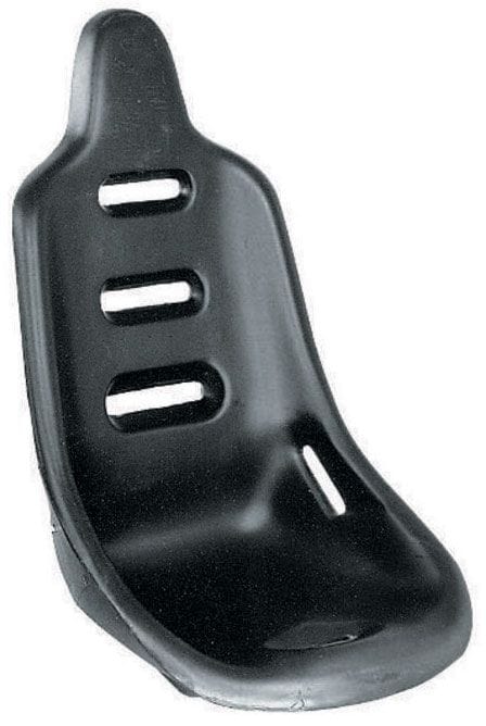 JAZ Black Finish. (30.25" High x 19" Wide) Mini Pro Stock Poly Seat JAZ100-110-01 Autofit