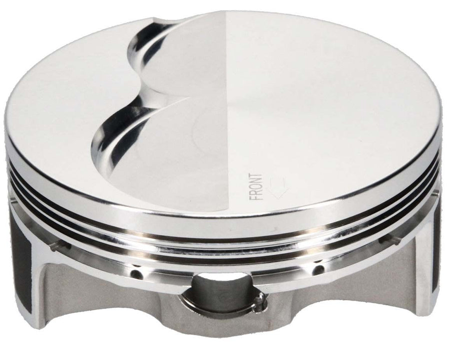 JE 4.005" bore, 3.622" stroke, 6.125" rod length, -5cc dome volume LS2 Asymmetrical FSR Flat Top Forged Piston J311962 Autofit