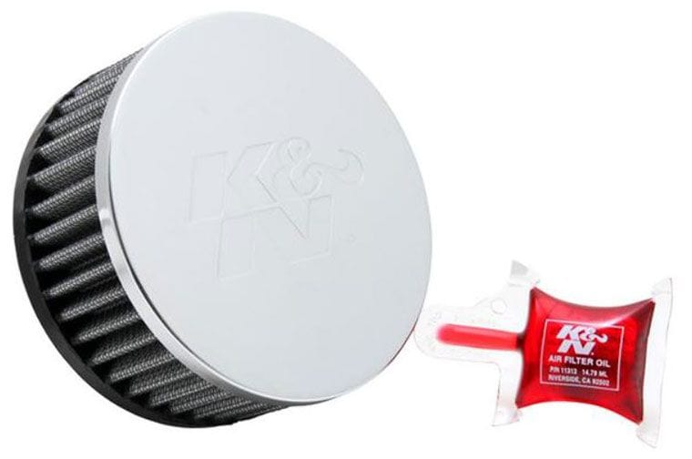 K&N 2 in (51 mm) H x 4.5 in (114 mm) OD - KNRC-1950 K&N Universal Clamp On Filter Fits 2.25 in (57 mm) KNRC-1950 Autofit