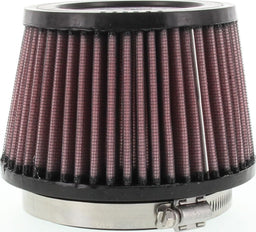 K&N 3.5 in (89 mm) H x 5.375 in (137 mm) Base OD x 4.375 in (111 mm) Top OD - KNRU-2510 K&N Universal Clamp On Filter Fits 4 in (102 mm) KNRU-2510 Autofit